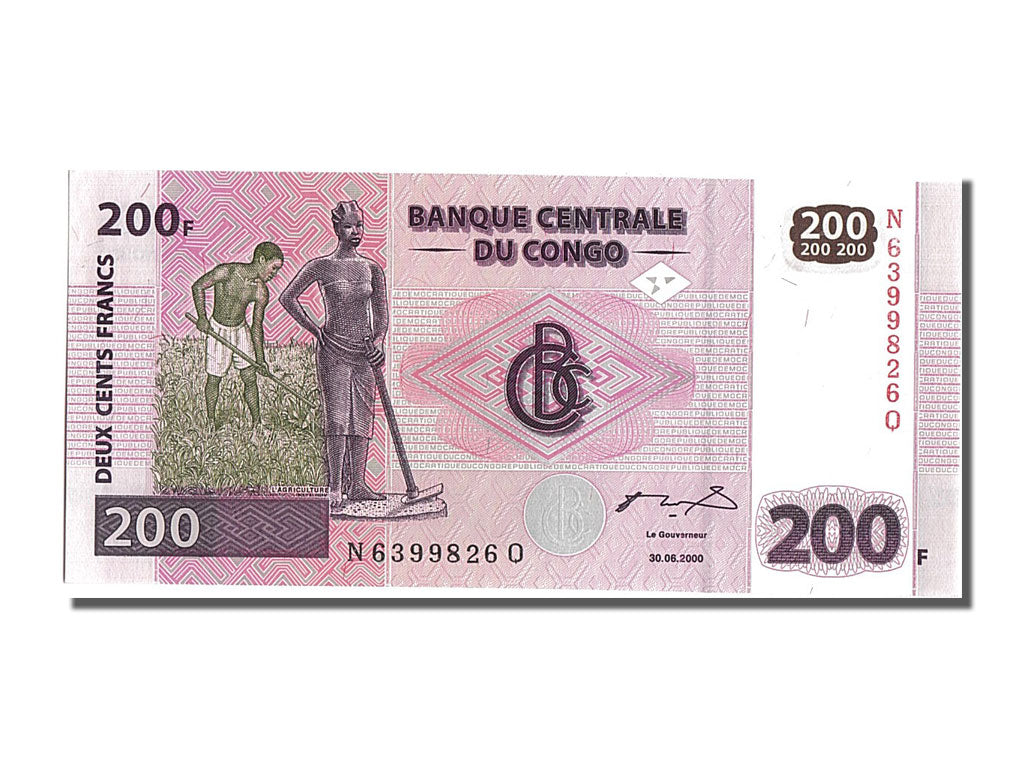 Repubblica Democratica del Congo, 200 Francs, 2000, 2000-06-30, FDS