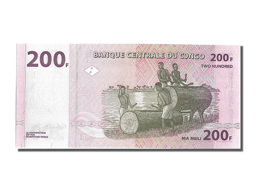 Banconote, Repubblica Democratica del Congo, 200 Francs, 2000, 2000-06-30, FDS