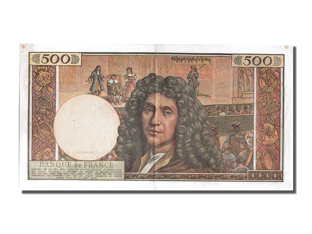 Banknote, France, 500 Nouveaux Francs, 500 NF 1959-1966 ''Molière'', 1964