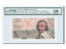 France, 10 Nouveaux Francs on 1000 Francs, 1955-1959 Overprinted with...