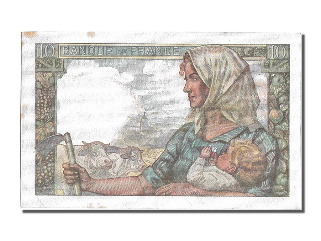 France, 10 Francs, 10 F 1941-1949 ''Mineur'', 1945, KM #99e, 1945-04-26,...