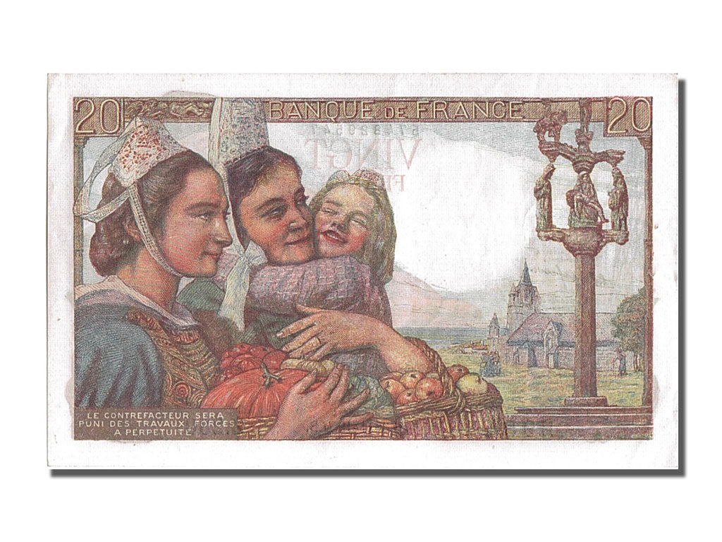 Billete, Francia, 20 Francs, 20 F 1942-1950 ''Pêcheur'', 1949, 1949-11-03, SC