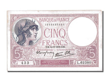 France, 5 Francs, 5 F 1917-1940 ''Violet'', 1939, KM #83, 1939-09-14,...
