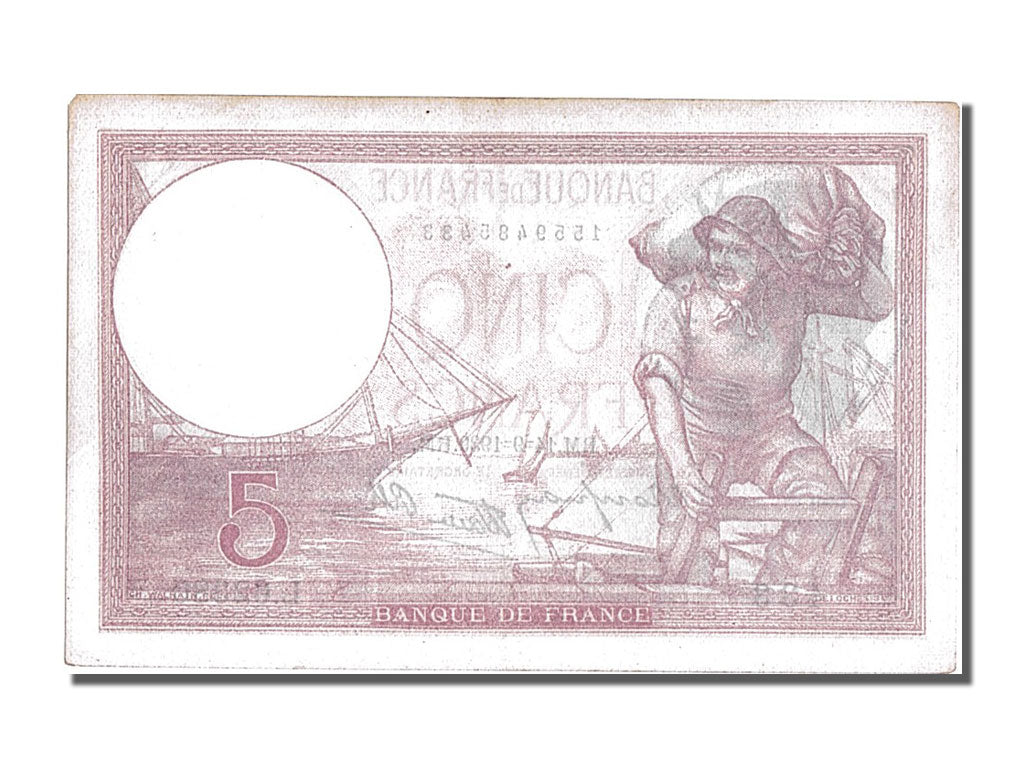 France, 5 Francs, 5 F 1917-1940 ''Violet'', 1939, KM #83, 1939-09-14,...