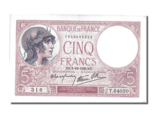 Banknote, France, 5 Francs, 5 F 1917-1940 ''Violet'', 1939, 1939-10-05, UNC(63)