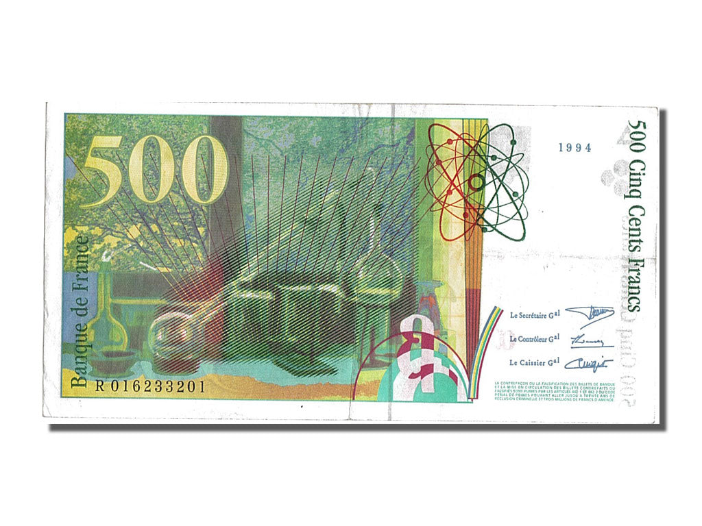 France, 500 Francs, 500 F 1994-2000 ''Pierre et Marie Curie'', 1994, KM #160a,..