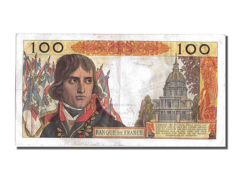 France, 100 Nouveaux Francs, 100 NF 1959-1964 ''Bonaparte'', 1963, KM #144a,...