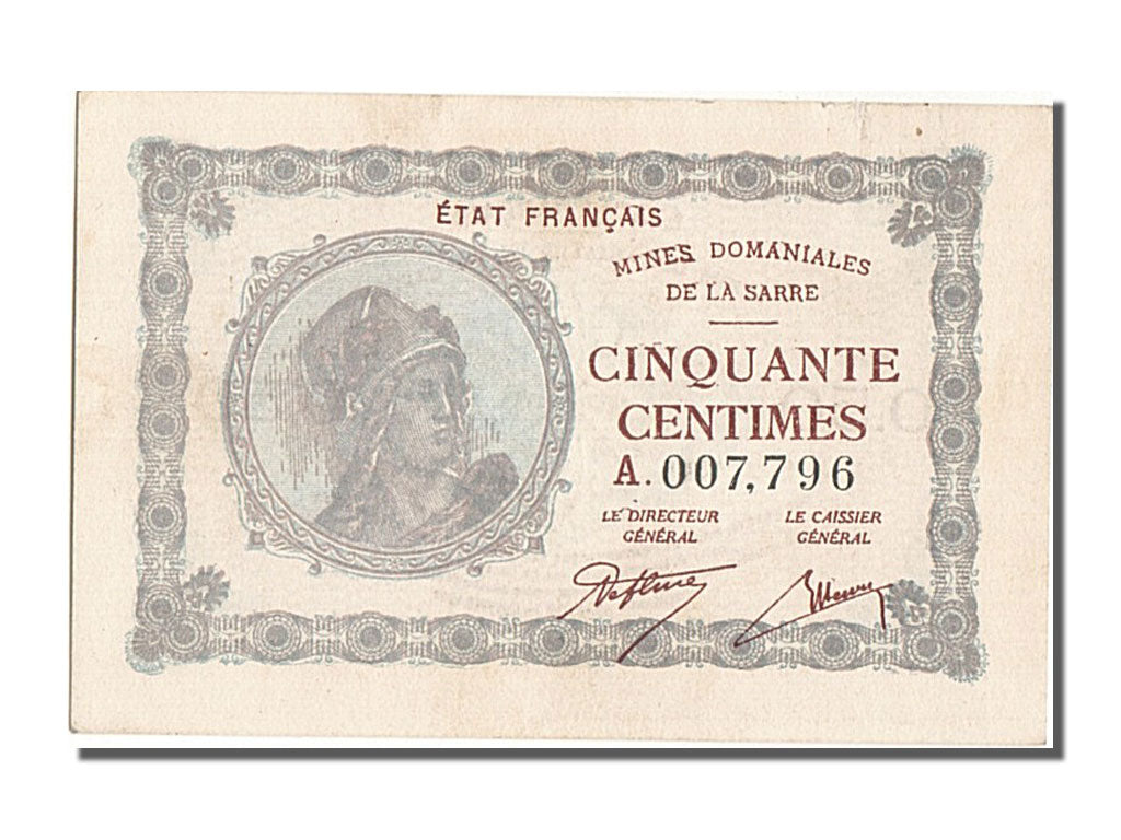 FRANCE, 50 Centimes, UNC(63), A007796, Fayette #VF50.1