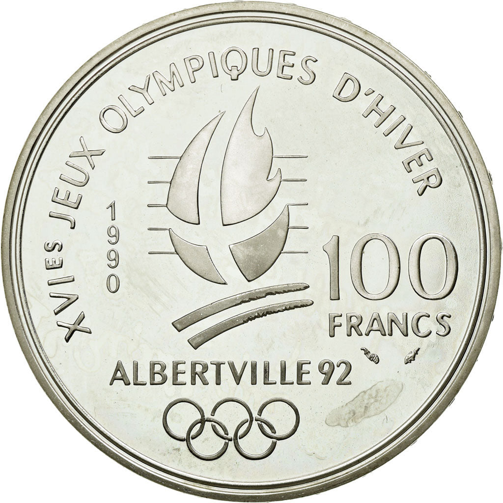 Moneta, Francia, 100 Francs, 1990, FDC, Argento, Gadoury:9