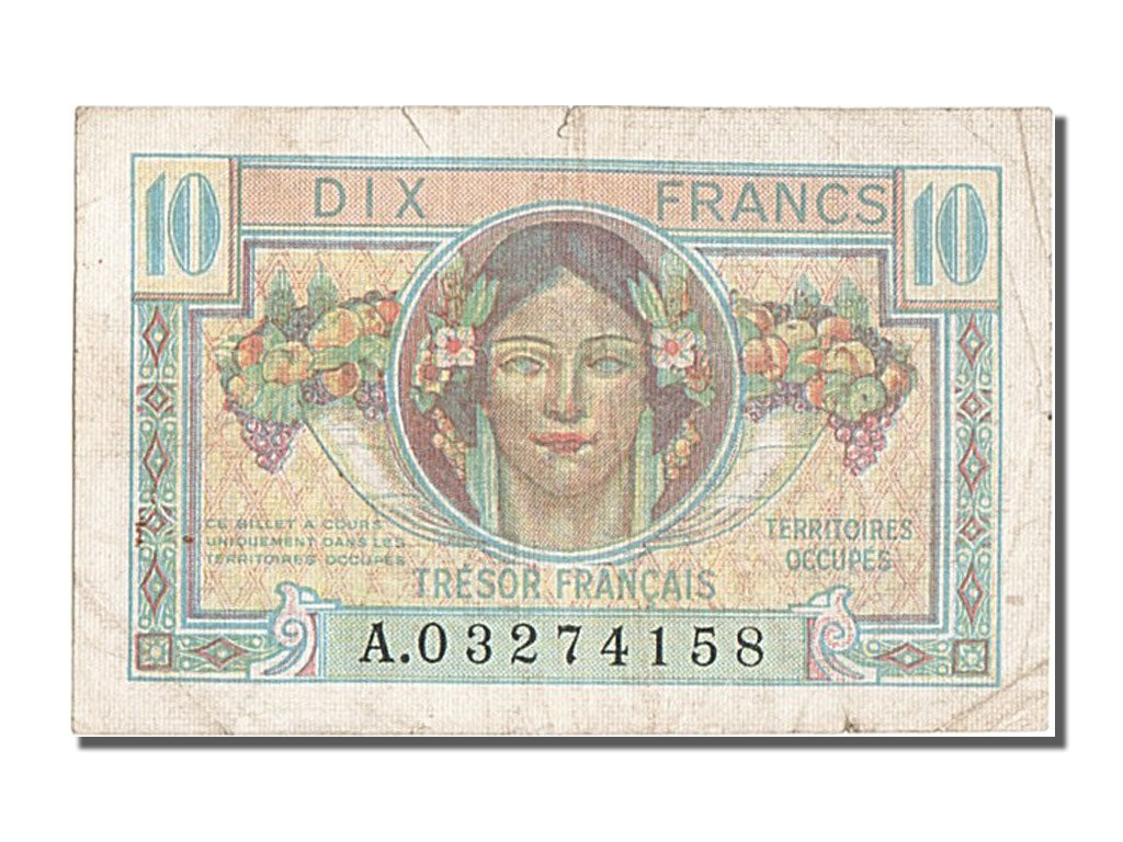Francia, 50 Francs, 1947 French Treasury, 1947, KM:M8, BB, Fayette:VF30.1