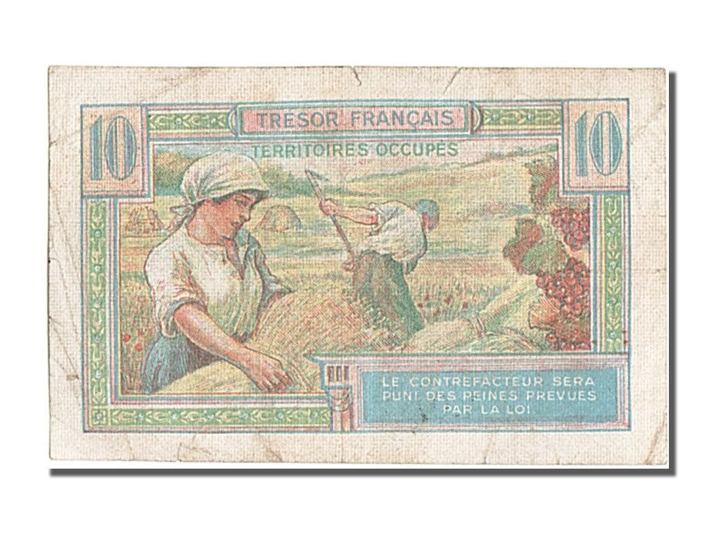 Francia, 50 Francs, 1947 French Treasury, 1947, KM:M8, BB, Fayette:VF30.1