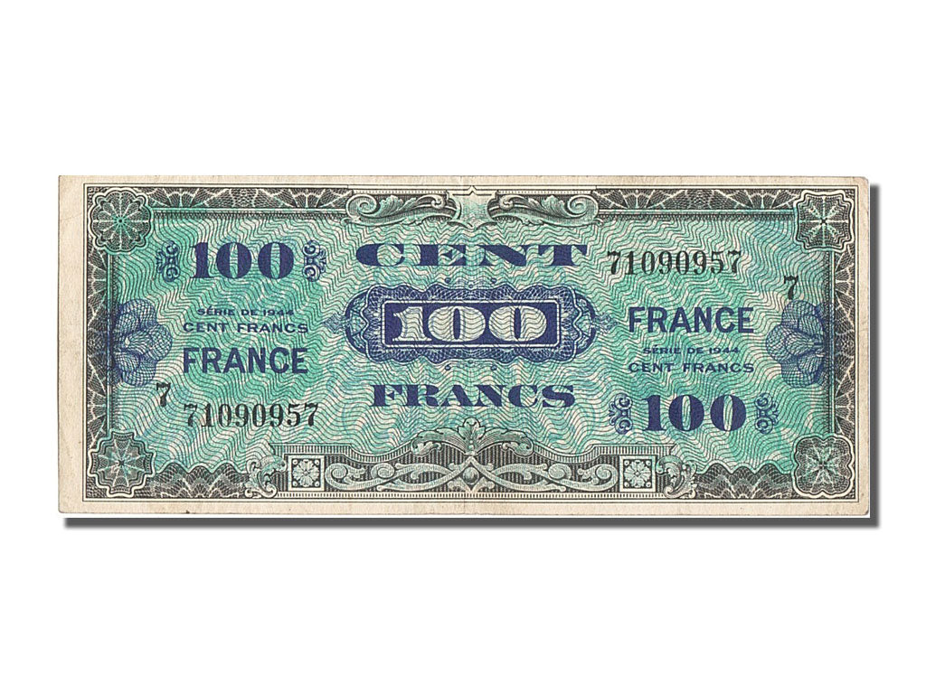 Francia, 100 Francs, 1945 Verso France, 1944, KM:123c, SPL-, Fayette:VF25.07