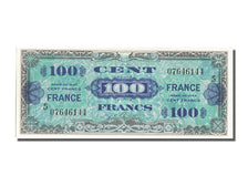 France, 100 Francs, 1945 Verso France, 1944, KM #123c, UNC(65-70), 056461445,...