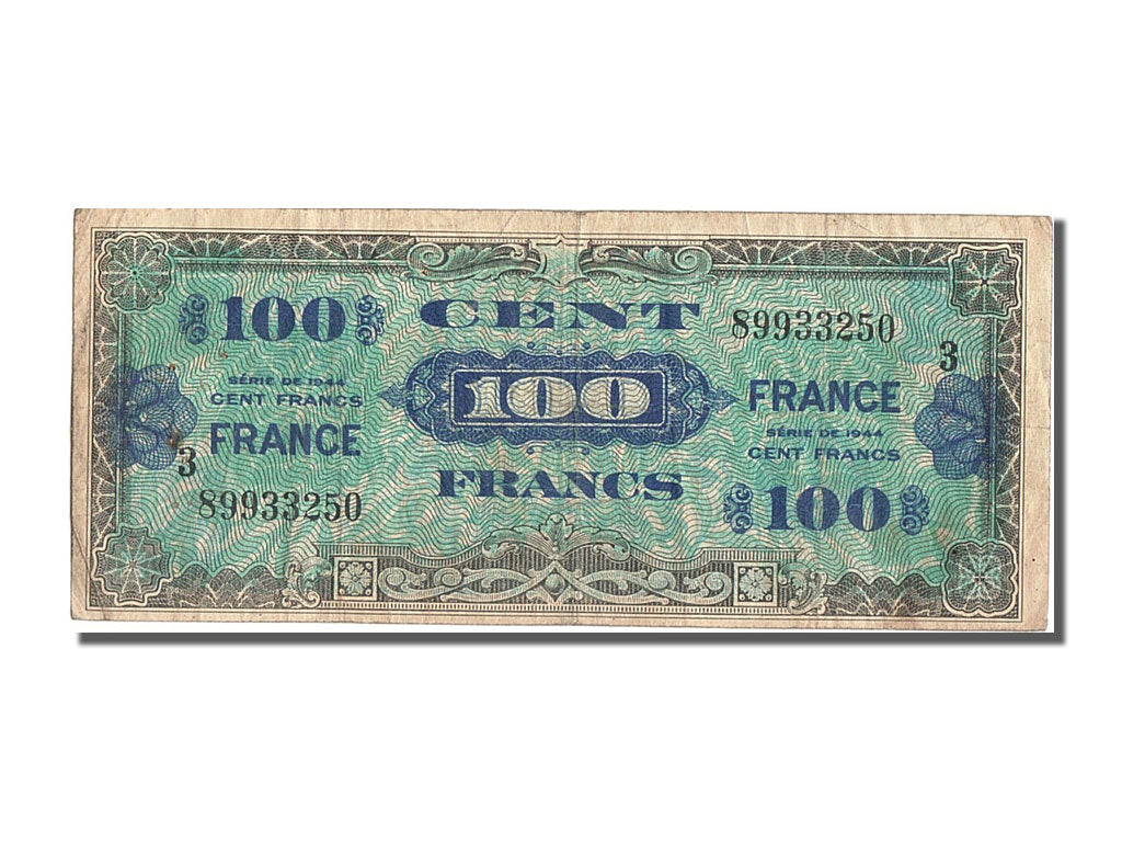100 Francs type Verso France, 1944