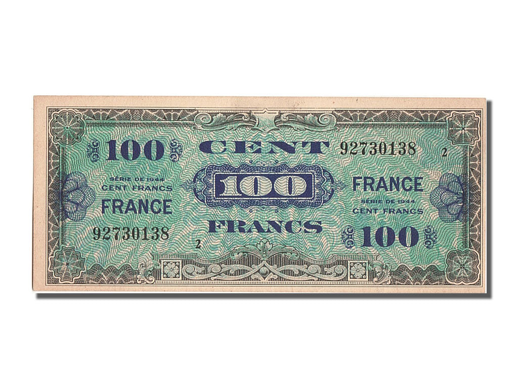 Francia, 100 Francs, 1945 Verso France, 1944, KM:123b, FDS, Fayette:VF25.2