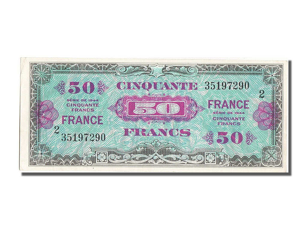 France, 50 Francs, 1945 Verso France, 1944, KM #122b, UNC(63), 351972902,...