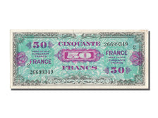 France, 50 Francs, 1945 Verso France, 1944, KM #122b, AU(55-58), 266993492,...