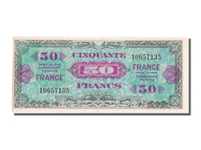 Geldschein, Frankreich, 50 Francs, 1945 Verso France, 1944, UNZ-