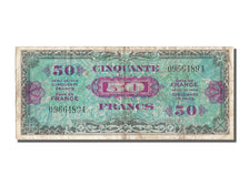 France, 50 Francs, 1944 Flag/France, 1944, KM #117a, EF(40-45), 09664894,...