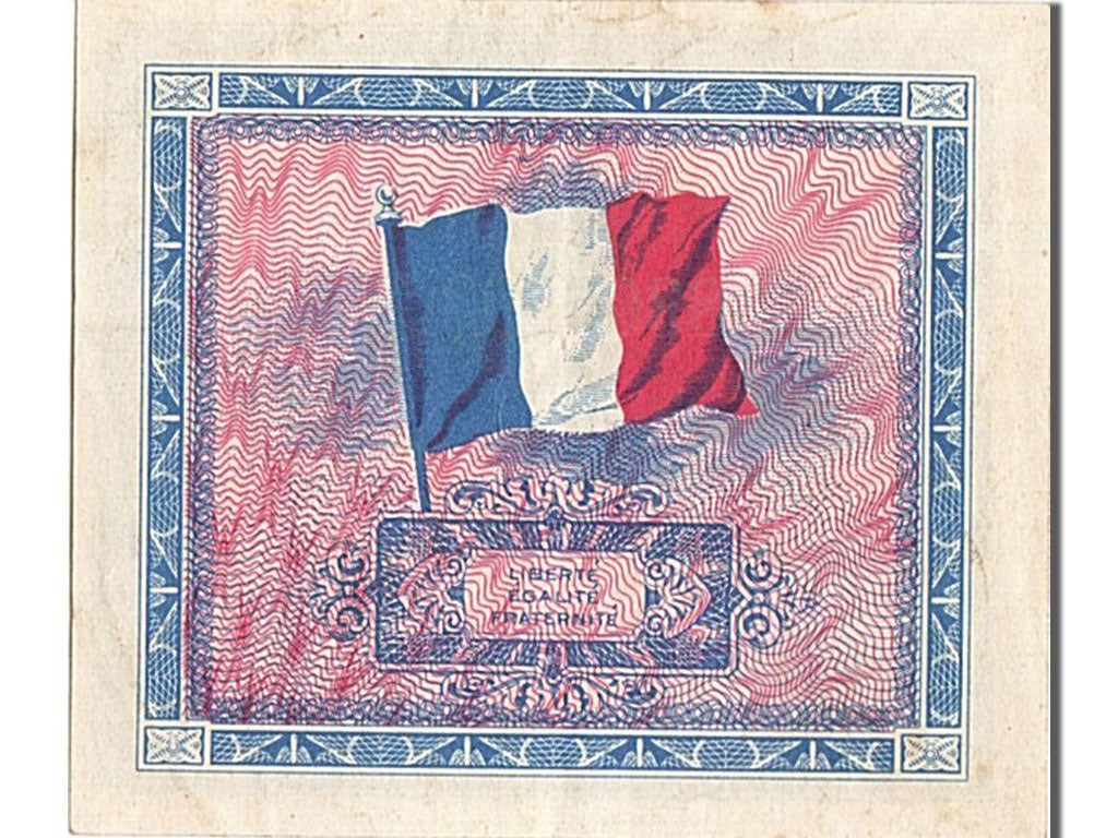 Billet, France, 5 Francs, 1944 Flag/France, 1944, SPL, Fayette:VF17.01, KM:115a