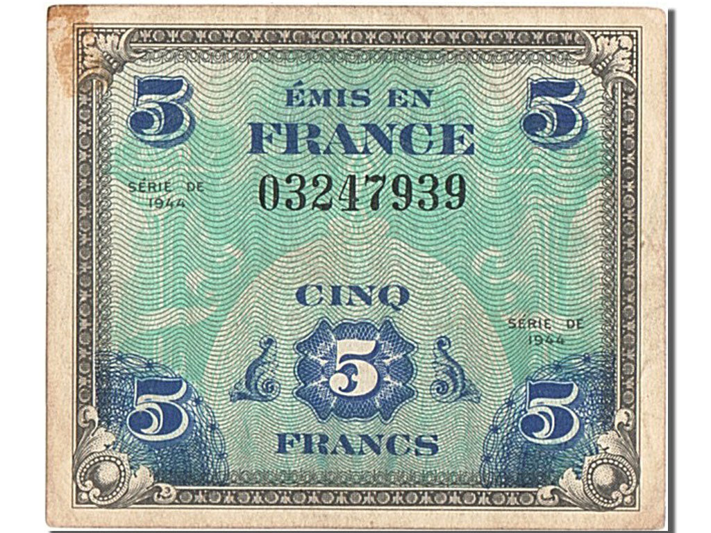 5 Francs type Drapeau