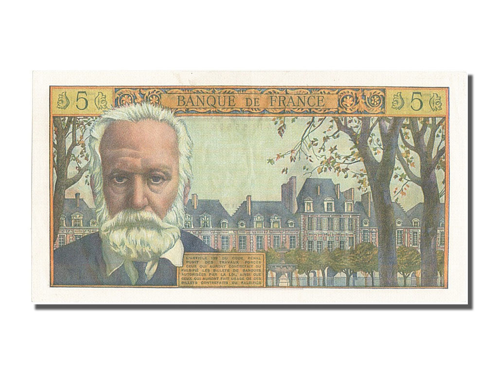 Francia, 5 Nouveaux Francs, 5 NF 1959-1965 ''Victor Hugo'', 1959, KM:141a, 19...