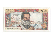 Banknot, Francja, 50 Nouveaux Francs, Henri IV, 1959, 1959-07-02, AU(55-58)