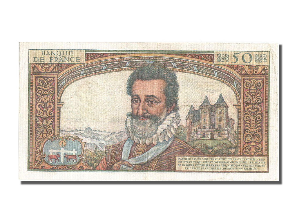 Banconote, Francia, 50 Nouveaux Francs, 50 NF 1959-1961 ''Henri IV'', 1959