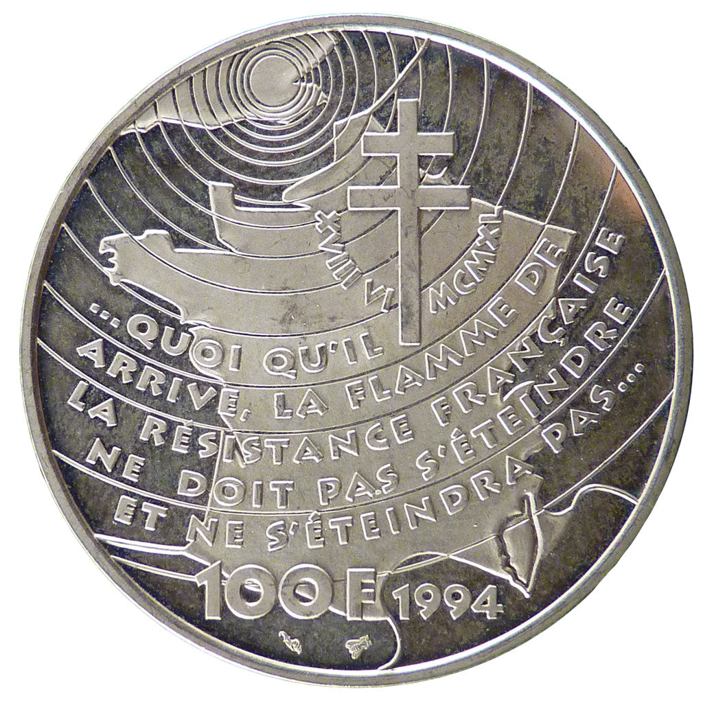 V ème République, 100 Francs Appel du 18 Juin