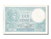 Geldschein, Frankreich, 10 Francs, 10 F 1916-1942 ''Minerve'', 1939, 1939-07-06