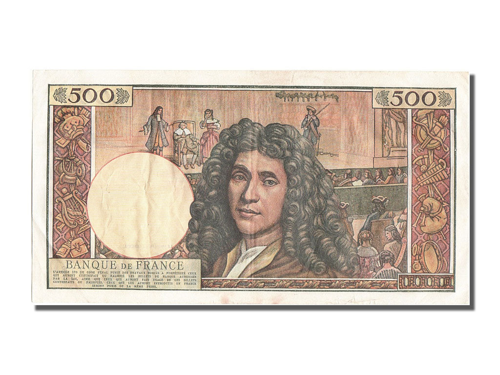 Banknote, France, 500 Nouveaux Francs, 500 NF 1959-1966 ''Molière'', 1963