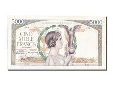 Biljet, Frankrijk, 5000 Francs, 5 000 F 1934-1944 ''Victoire'', 1938