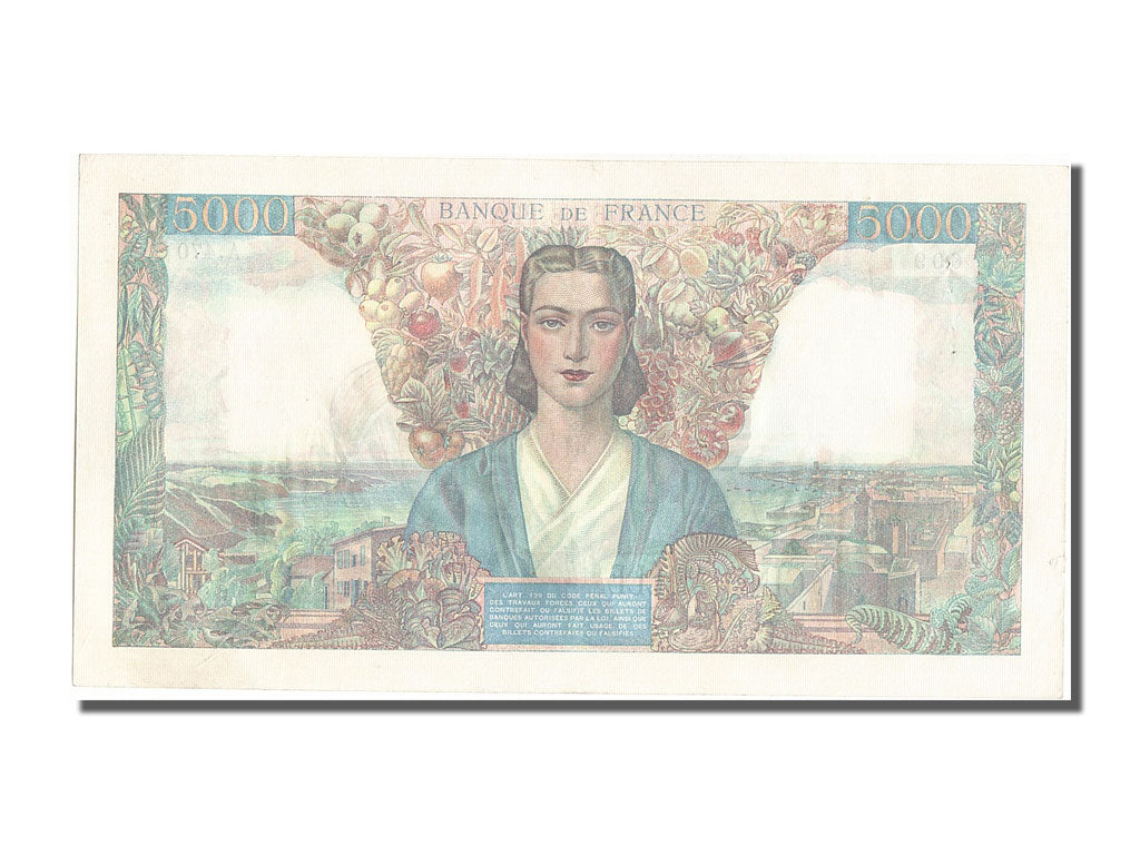 France, 5000 Francs, 5 000 F 1942-1947 ''Empire Français'', 1945, KM #103c, 1...