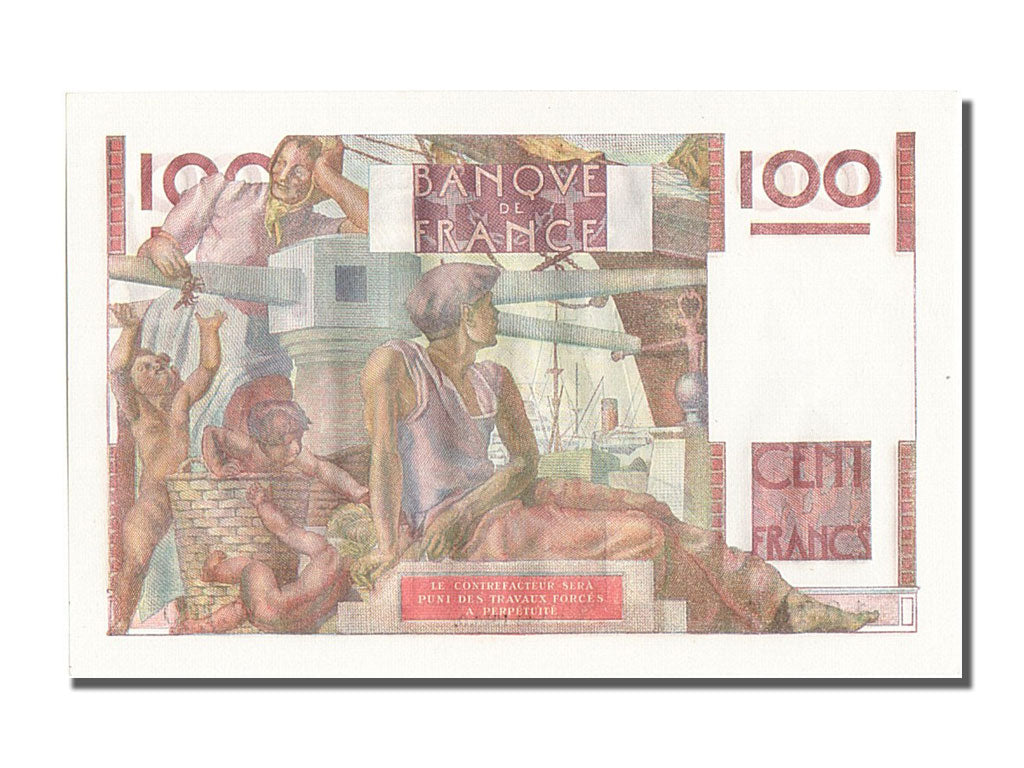 Francia, 100 Francs, 100 F 1945-1954 ''Jeune Paysan'', 1946, 1946-10-03, FDS,...