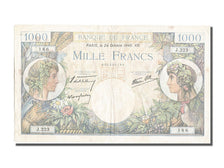 France, 1000 Francs, 1 000 F 1940-1944 ''Commerce et Industrie'', 1940, KM...