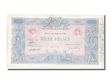 France, 1000 Francs, 1 000 F 1889-1926 ''Bleu et Rose'', 1916, KM #67g,...