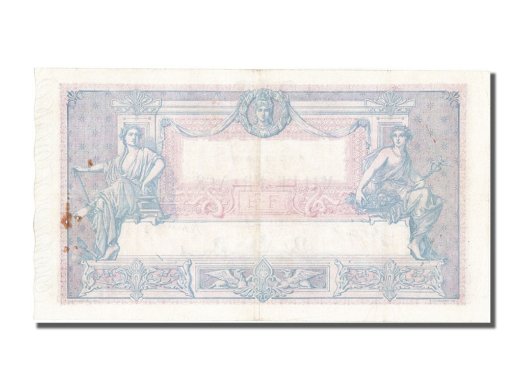 France, 1000 Francs, 1 000 F 1889-1926 ''Bleu et Rose'', 1918, KM #67g,...
