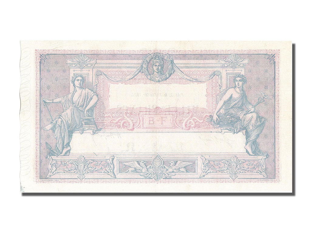 France, 1000 Francs, 1 000 F 1889-1926 ''Bleu et Rose'', 1921, KM #67i,...