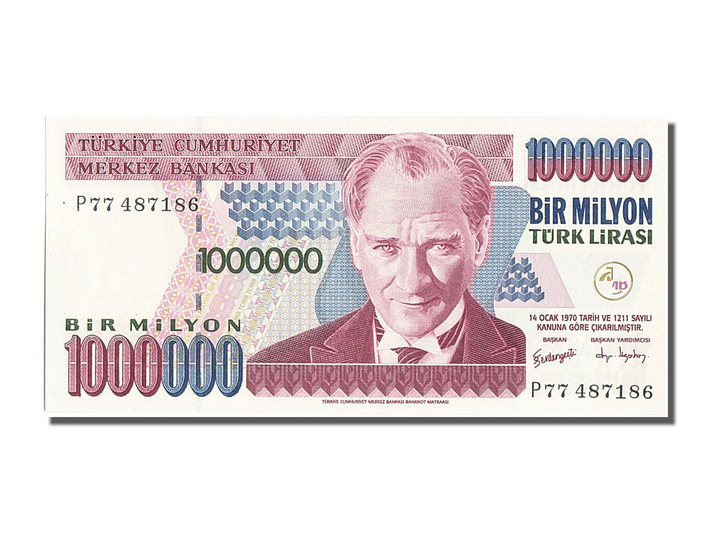 Banknote, Turkey, 1,000,000 Lira, 1970, UNC(65-70)