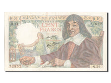 FRANCE, 100 Francs, 100 F 1942-1944 ''Descartes'', 1942, 1942-05-15, EF(40-45),.
