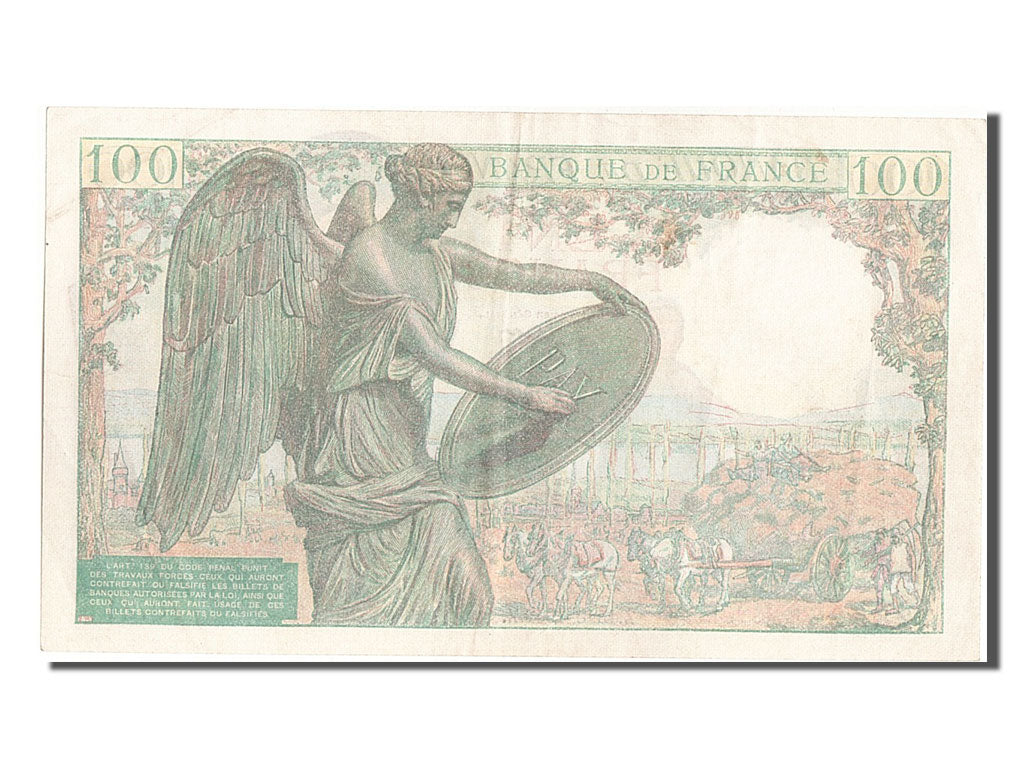 FRANCE, 100 Francs, 100 F 1942-1944 ''Descartes'', 1942, 1942-05-15, EF(40-45),.