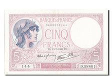 France, 5 Francs, 5 F 1917-1940 ''Violet'', 1939, KM #83, 1939-07-13,...