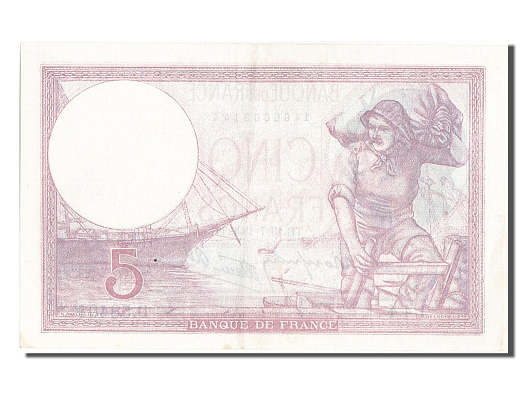 France, 5 Francs, 5 F 1917-1940 ''Violet'', 1939, KM #83, 1939-07-13,...