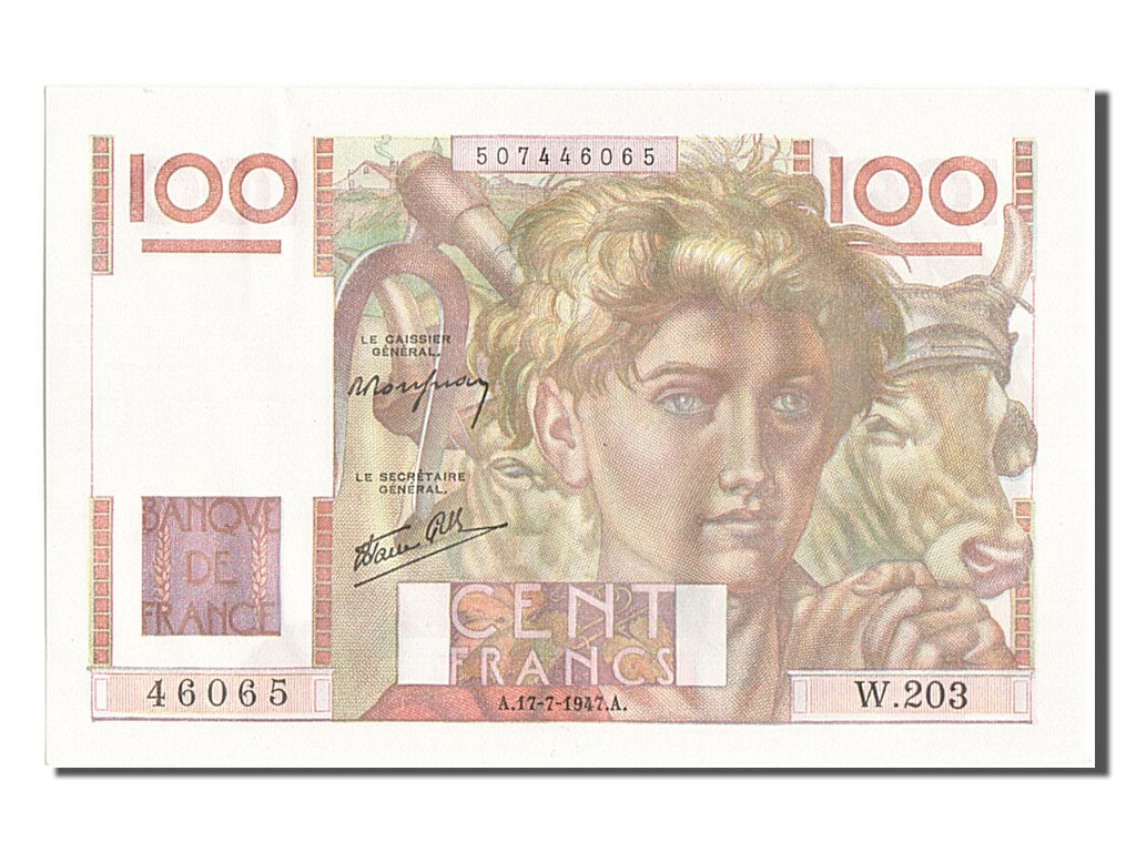 100 Francs type Jeune Paysan