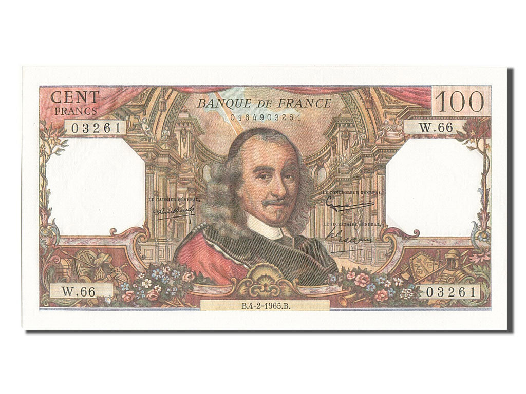 Banknot, Francja, 100 Francs, Corneille, 1965, 1965-02-04, UNC(65-70)