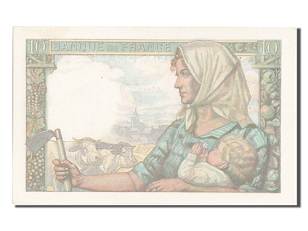 France, 10 Francs, 10 F 1941-1949 ''Mineur'', 1944, KM #99e, 1944-06-22,...
