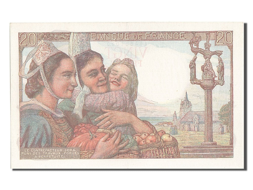 Biljet, Frankrijk, 20 Francs, 20 F 1942-1950 ''Pêcheur'', 1948, 1948-10-14