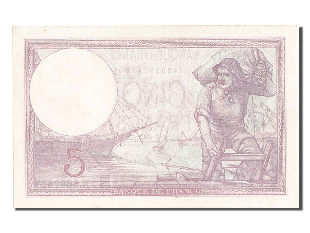 Banknote, France, 5 Francs, 5 F 1917-1940 ''Violet'', 1933, 1933-07-20
