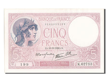 Banknote, France, 5 Francs, 5 F 1917-1940 ''Violet'', 1939, 1939-09-21