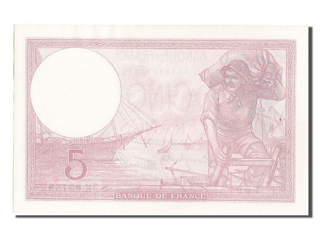 Banknote, France, 5 Francs, 5 F 1917-1940 ''Violet'', 1939, 1939-09-21